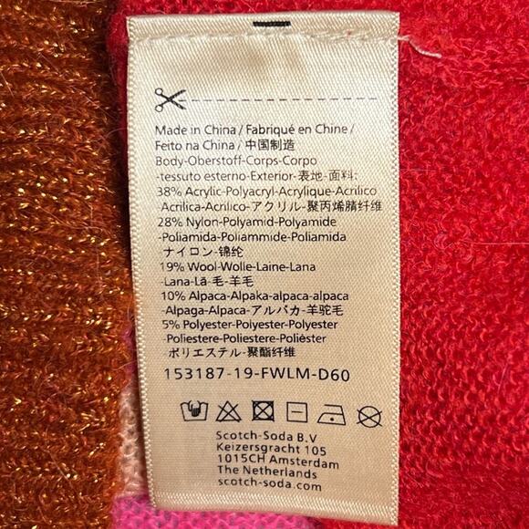 Scotch & Soda Women’s Sz M Rainbow Stripe Sweater Crewneck Pullover - Picture 12 of 12